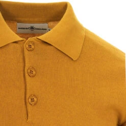 Brando 1960s Mod Knitted Polo (HG) -Cheap Outfits For Man Store madcap england brando knitted polo harvest gold 2 16524.1661262227 1