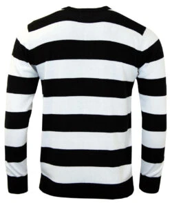 Jones 60s Mod Block Stripe Jumper R -Cheap Outfits For Man Store madcap england brian jones blackwhite1 91971.1661338397