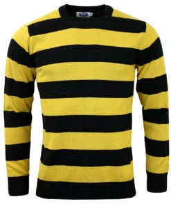 Jones 60s Mod Block Stripe Jumper W -Cheap Outfits For Man Store madcap england brian jones blackyellow3 62031.1661273544 1