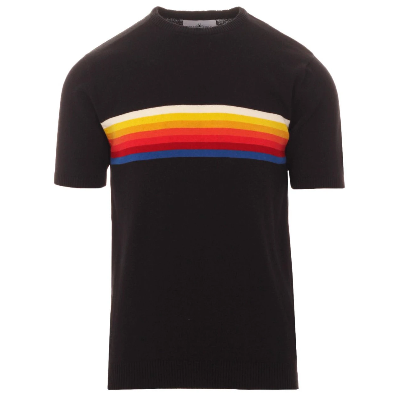 Britpop Rainbow Stripe Knit Tee (E) 3 Britpop Rainbow Stripe Knit Tee (E)