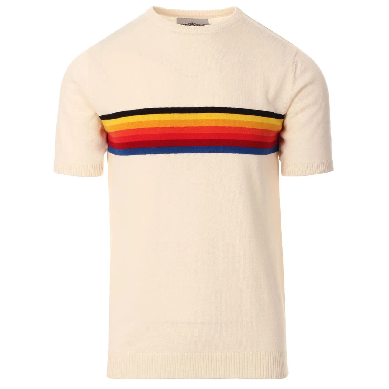 Britpop Rainbow Stripe Knit Tee (E) 8 Britpop Rainbow Stripe Knit Tee (E) - Image 6