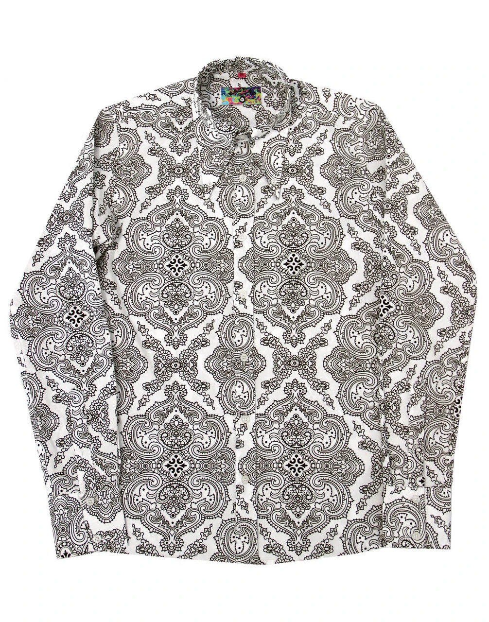 Capo 60s Paisley Spear Collar Shirt 4 Capo 60s Paisley Spear Collar Shirt - Image 2