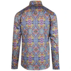 Capo Mod Paisley Spear Collar Shirt -Cheap Outfits For Man Store madcap england capo psychedelic paisley shirt 3 38960.1661266042