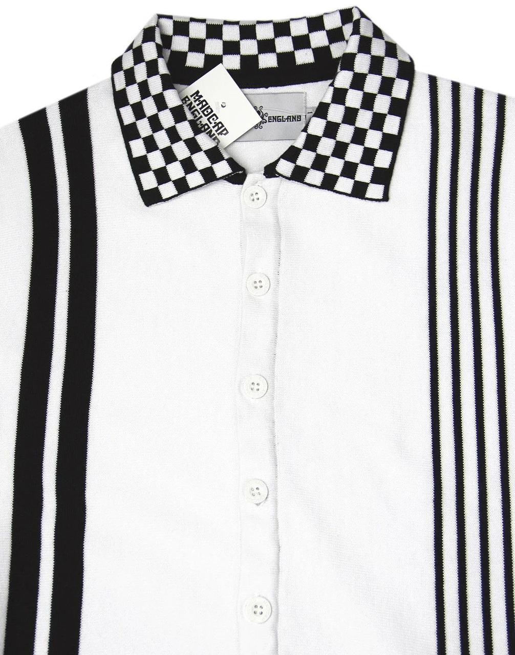 Charlie Mod Check Collar Polo Shirt 4 Charlie Mod Check Collar Polo Shirt - Image 2