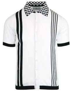 Charlie Ska Check Collar Polo Top B -Cheap Outfits For Man Store madcap england checkerboard collar polo 4 08016.1661268332