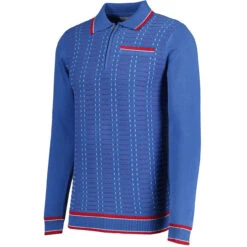 Coltrane Mod Jacquard Knit Polo B