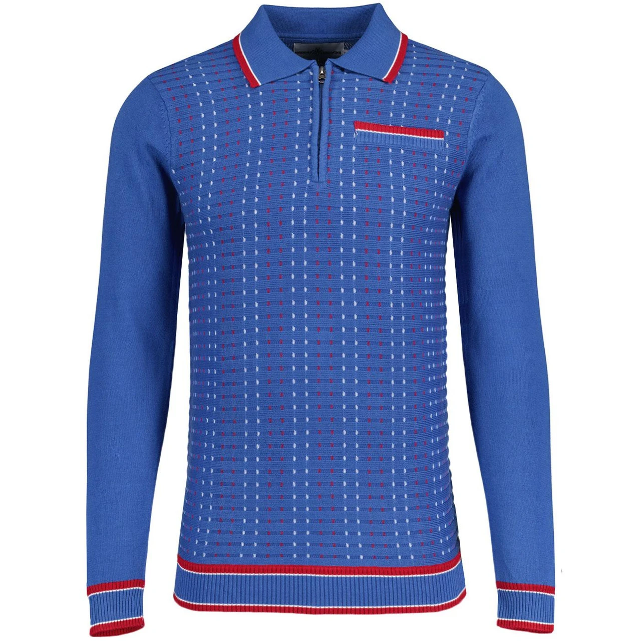 Coltrane Mod Jacquard Knit Polo Z 8 Coltrane Mod Jacquard Knit Polo Z - Image 6
