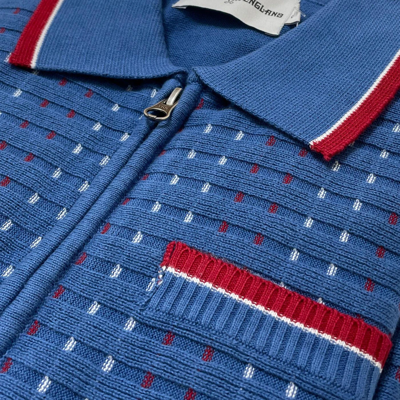 Coltrane Mod Jacquard Knit Polo Z 9 Coltrane Mod Jacquard Knit Polo Z - Image 7