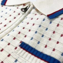Coltrane Mod Jacquard Knit Polo SW -Cheap Outfits For Man Store madcap england coltrane knitted polo snow close up 81495.1678197978 2