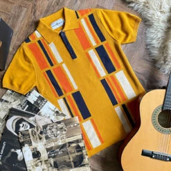 Comet Retro 60s Mod Polo Shirt (GO) -Cheap Outfits For Man Store madcap england comet polo gold7 90415.1661261163 1