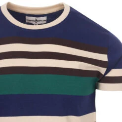 Cosmo Retro 1970s Stripe T-shirt -Cheap Outfits For Man Store madcap england cosmo stripe tee beacon 3 13791.1661261790 1