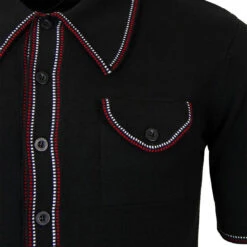 Crawdaddy Micro Dash Knit Polo (F) -Cheap Outfits For Man Store madcap england crawdaddy black5 74050.1661274029