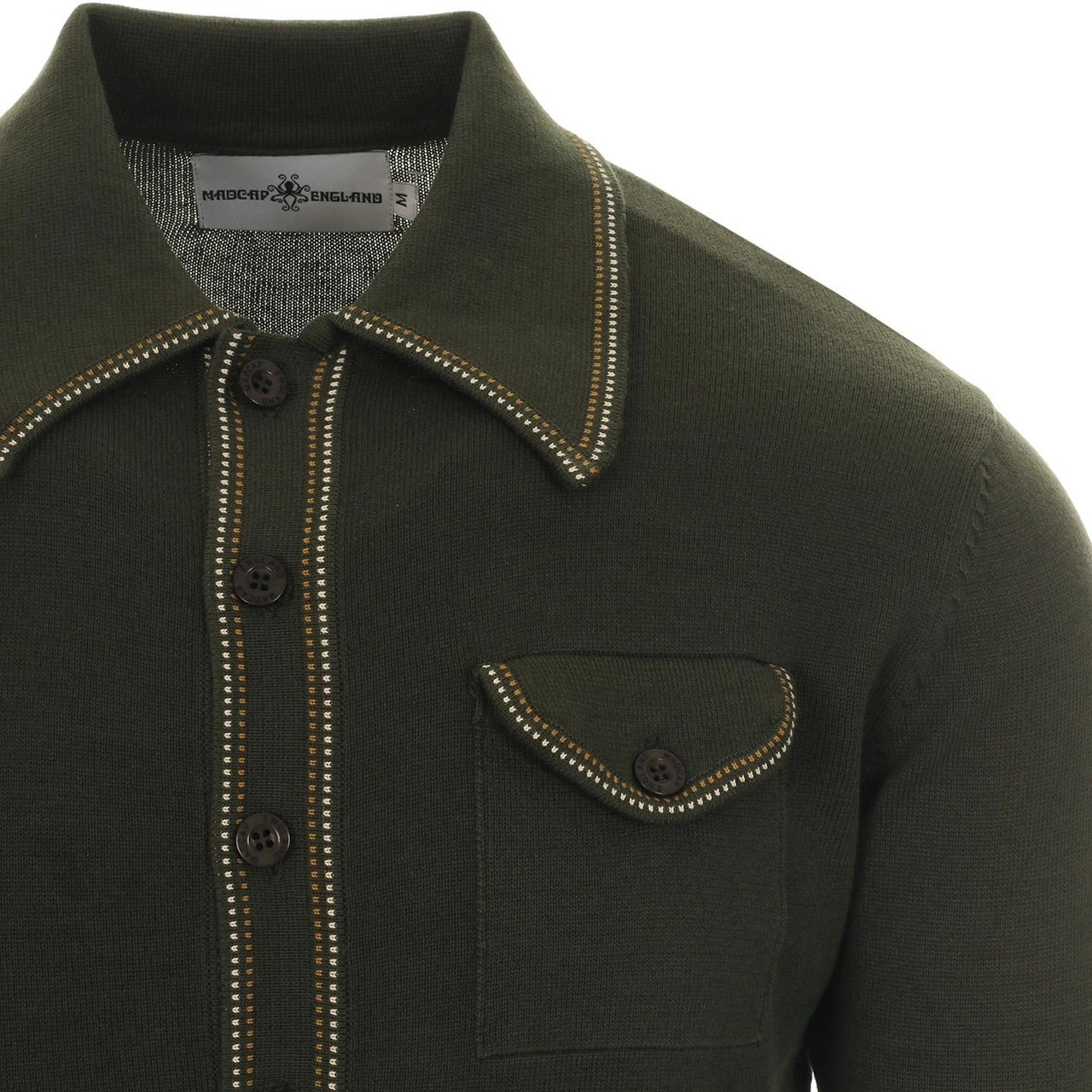 Crawdaddy Micro Dash LS Knit Polo 4 Crawdaddy Micro Dash LS Knit Polo - Image 2