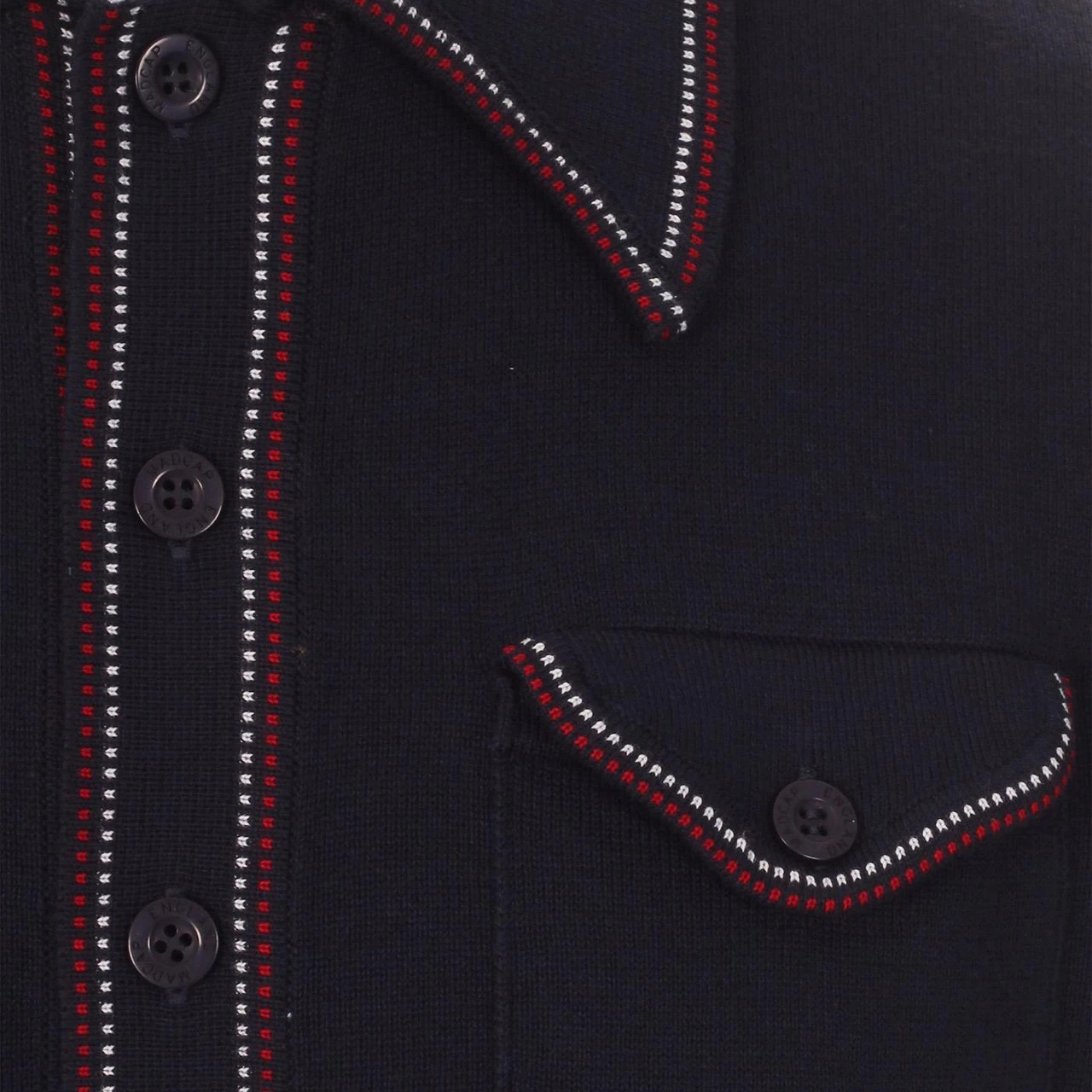 Crawdaddy Micro Dash LS Knit Polo 9 Crawdaddy Micro Dash LS Knit Polo - Image 7