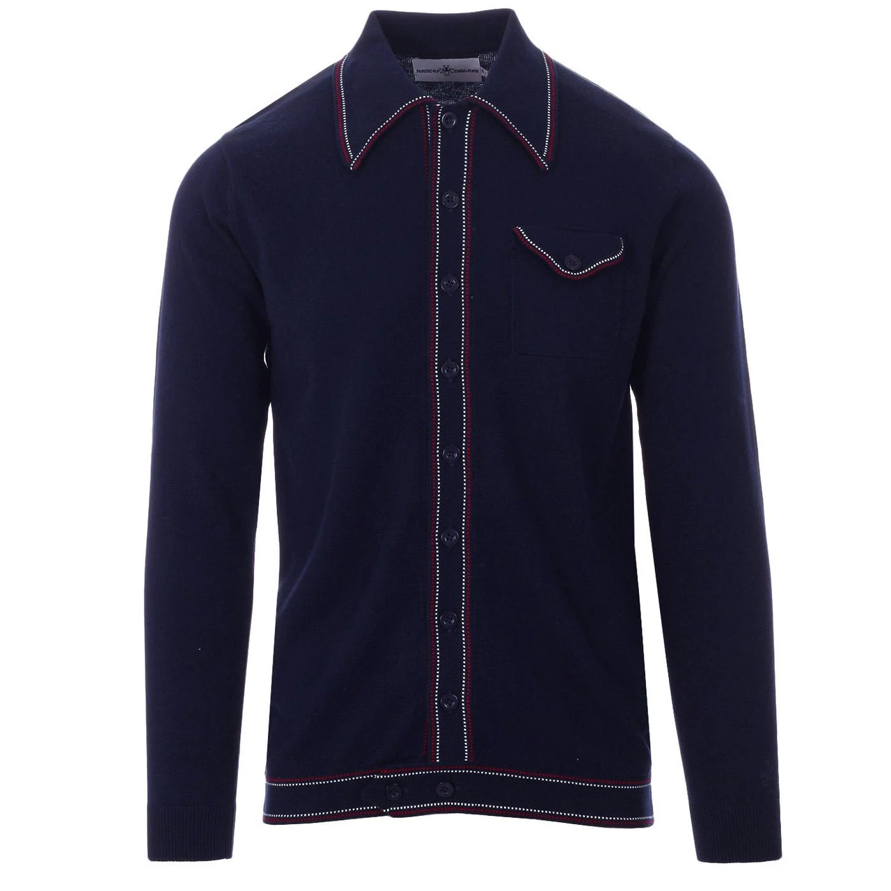 Crawdaddy Micro Dash LS Knit Polo 7 Crawdaddy Micro Dash LS Knit Polo - Image 5