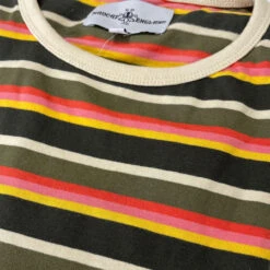 Dekker Retro 70s Stripe T-Shirt -Cheap Outfits For Man Store madcap england dekker retro stripe tee peat close up 21794.1678374341