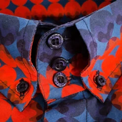 Diamond Dots Mod High Collar Shirt -Cheap Outfits For Man Store madcap england diamond dots shirt3 34332.1661263168