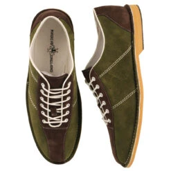 All Up Retro Mod Bowling Shoes N/B -Cheap Outfits For Man Store madcap england dude bowling shoes green 1 00003.1661263594 6