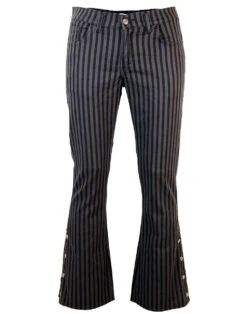 'Duke' - Retro 60s/70s Striped Flares By MADCAP -Cheap Outfits For Man Store madcap england duke flares blackgrey3 28733.1666958037