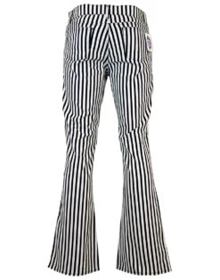 'Duke' - Retro 60s/70s Striped Flares By MADCAP BW -Cheap Outfits For Man Store madcap england duke flares blackwhite1 22013.1666957881