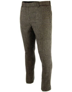 Dylan 1960s Mod Dogtooth Trousers 9 Dylan 1960s Mod Dogtooth Trousers -Cheap Outfits For Man Store madcap england dylan dogtooth trousers 4 28156.1661270998