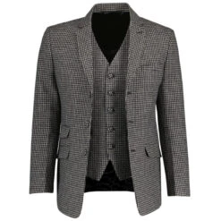 Dylan Brushed Dogtooth Mod Blazer -Cheap Outfits For Man Store madcap england dylan suit 2 51204.1682089173