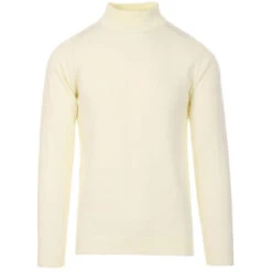 Eastwood Mock Turtleneck Jumper (O) -Cheap Outfits For Man Store madcap england eastwood mock turtleneck jumper winter white 1 36498.1661264984 5