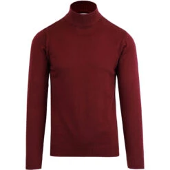 Eastwood Mock Turtleneck Jumper IP -Cheap Outfits For Man Store madcap england eastwood turtleneck zinfandel 5 96582.1661267055 8