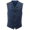 Electric Pinstripe Lapel Waistcoat -Cheap Outfits For Man Store madcap england electric pinstripe tailored0 waistcoat blue 1 74660.1679657372