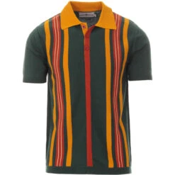 Farlowe Mod Stripe Knit Polo Top WS