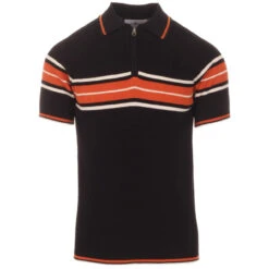 Fireball Mod Rib Zip Neck Polo (GG) 10 Fireball Mod Rib Zip Neck Polo (GG) -Cheap Outfits For Man Store madcap england fireball ribbed polo black 3 42567.1661263318 1
