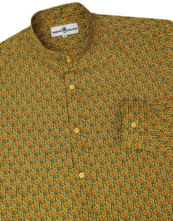 Middle Earth 60s Mod Kaftan Shirt 9 Middle Earth 60s Mod Kaftan Shirt -Cheap Outfits For Man Store madcap england floral hexagon shirt yellow 2 77427.1661268671