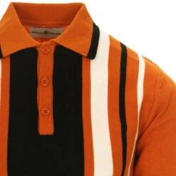 Folklore Mod Stripe Knit Polo (GJ) -Cheap Outfits For Man Store madcap england folklore knitted polo marmalade 5 74217.1661262021 1