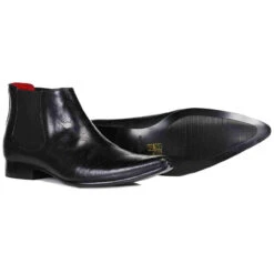 Gauntlet Mod Paisley Chelsea Boots -Cheap Outfits For Man Store madcap england gauntlet paisley chelsea boots black 1 16588.1666963596