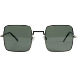 Harrison 60s Square Sunglasses - Silver Frame With Yellow Lenses -Cheap Outfits For Man Store madcap england harrison square frame sunglasses green 4 76119.1661264822