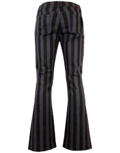 Holy Roller - Retro 60s Striped 70s Indie Flares B -Cheap Outfits For Man Store madcap england holy roller blackgrey1 39602.1664879846