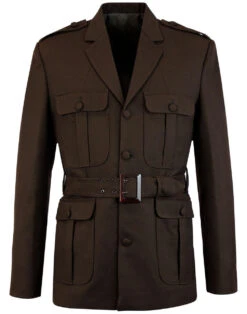 60s Mod Hopsack Safari Jacket BROWN 25 60s Mod Hopsack Safari Jacket BROWN -Cheap Outfits For Man Store madcap england hopsack safari blazer brown 7 48052.1661269281