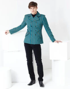 Howl Double Breasted Stripe Blazer -Cheap Outfits For Man Store madcap england howl blazer green3 70114.1661268829