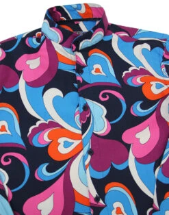 Indra Paisley Surf Grandad Shirt -Cheap Outfits For Man Store madcap england indra paisley surf shirt 1 83570.1661270829