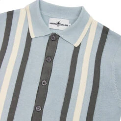 Kazimir Abstract Stripe Polo (BF) 8 Kazimir Abstract Stripe Polo (BF) -Cheap Outfits For Man Store madcap england kazimir polo cardigan blue fog 2 57603.1661265834