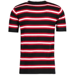Kingsnake Mod Stripe Knit Tee B -Cheap Outfits For Man Store madcap england kingsnake stripe knitted tee black 3 80553.1668164284 1
