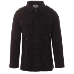 Lennon Mod Cord Shirt Jacket (Ink) -Cheap Outfits For Man Store madcap england lennon cord military jacket black 3 98878.1661262621