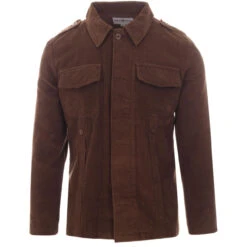 Lennon Mod Cord Shirt Jacket (Rust) -Cheap Outfits For Man Store madcap england lennon cord shirt jacket brown 3 95469.1661265147 4