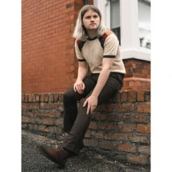 Logan Bootcut Hopsack Trousers (Br) -Cheap Outfits For Man Store madcap england logan bootcut brown 62046.1661261710