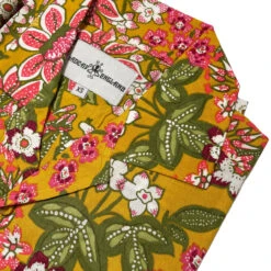 Rock-a-Hula Retro Rayon Floral LS Revere Collar Shirt Mustard -Cheap Outfits For Man Store madcap england long sleeve floral rayon shirt mustard mc1075 4 68382.1698858534