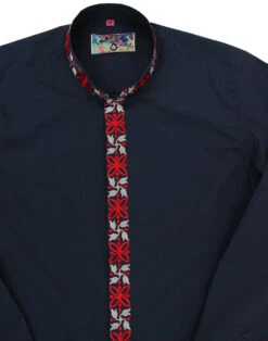 Avory 60s Mandarin Collar Shirt (W)