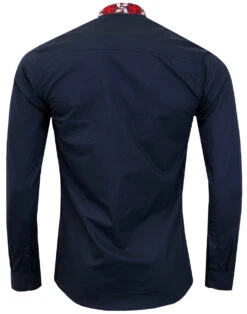 Avory 60s Mandarin Collar Shirt (B) -Cheap Outfits For Man Store madcap england mandarin shirt navy 4 17009.1661270620