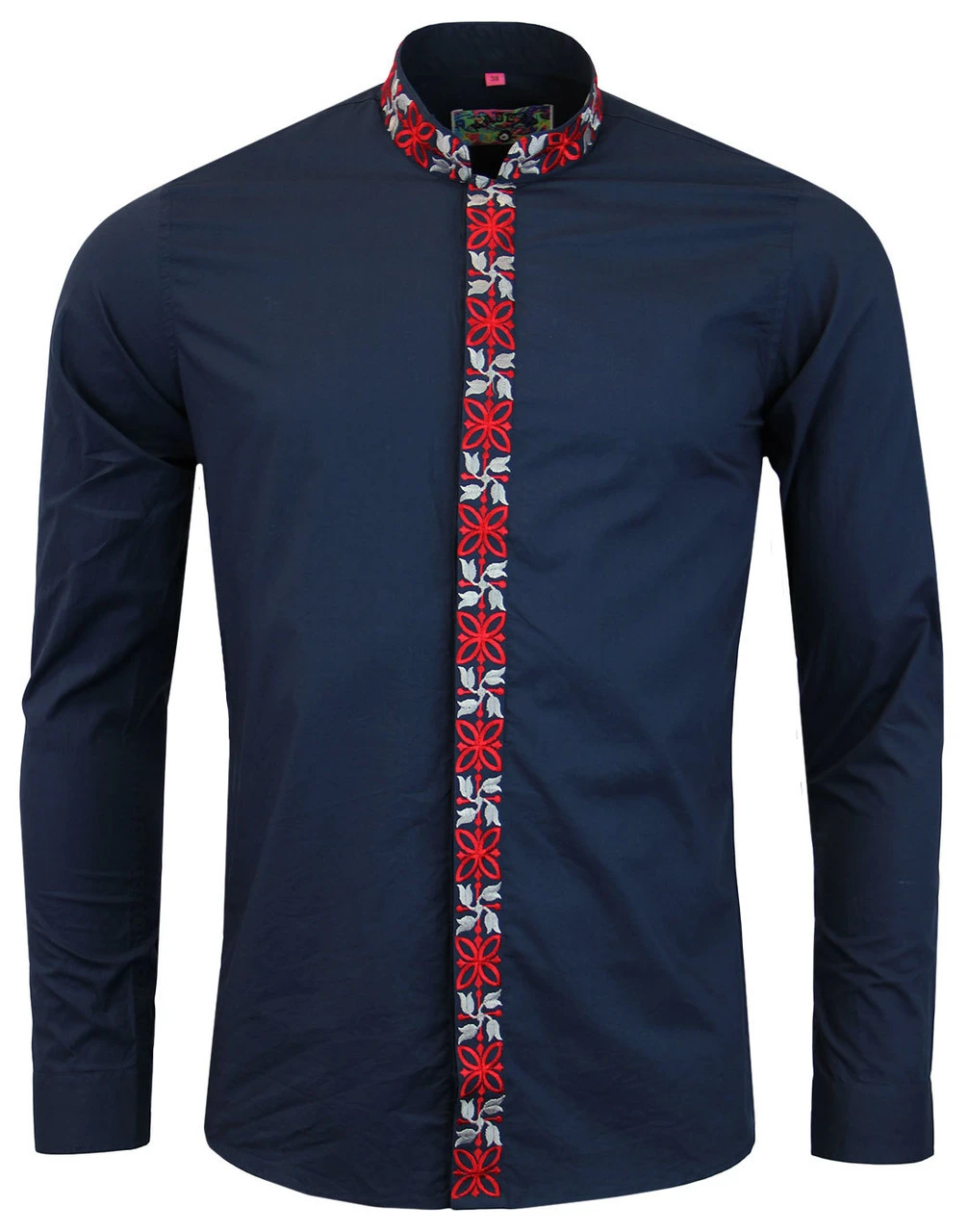 Avory 60s Mandarin Collar Shirt (N) 13 Avory 60s Mandarin Collar Shirt (N) - Image 11