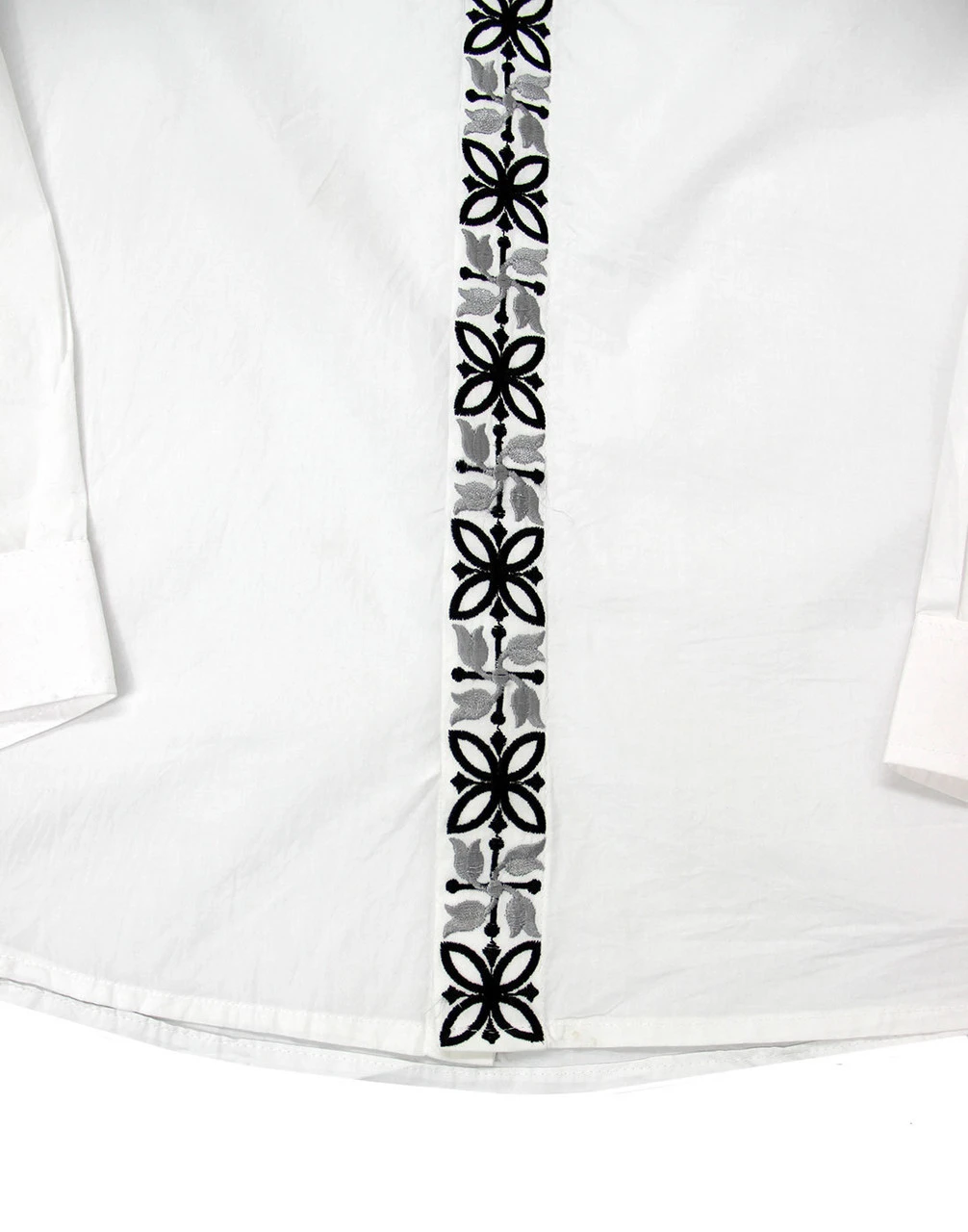 Avory 60s Mandarin Collar Shirt (N) 16 Avory 60s Mandarin Collar Shirt (N) - Image 14