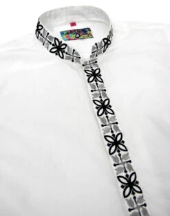 Avory 60s Mandarin Collar Shirt (B) -Cheap Outfits For Man Store madcap england mandarin shirt white 3 78740.1661270635